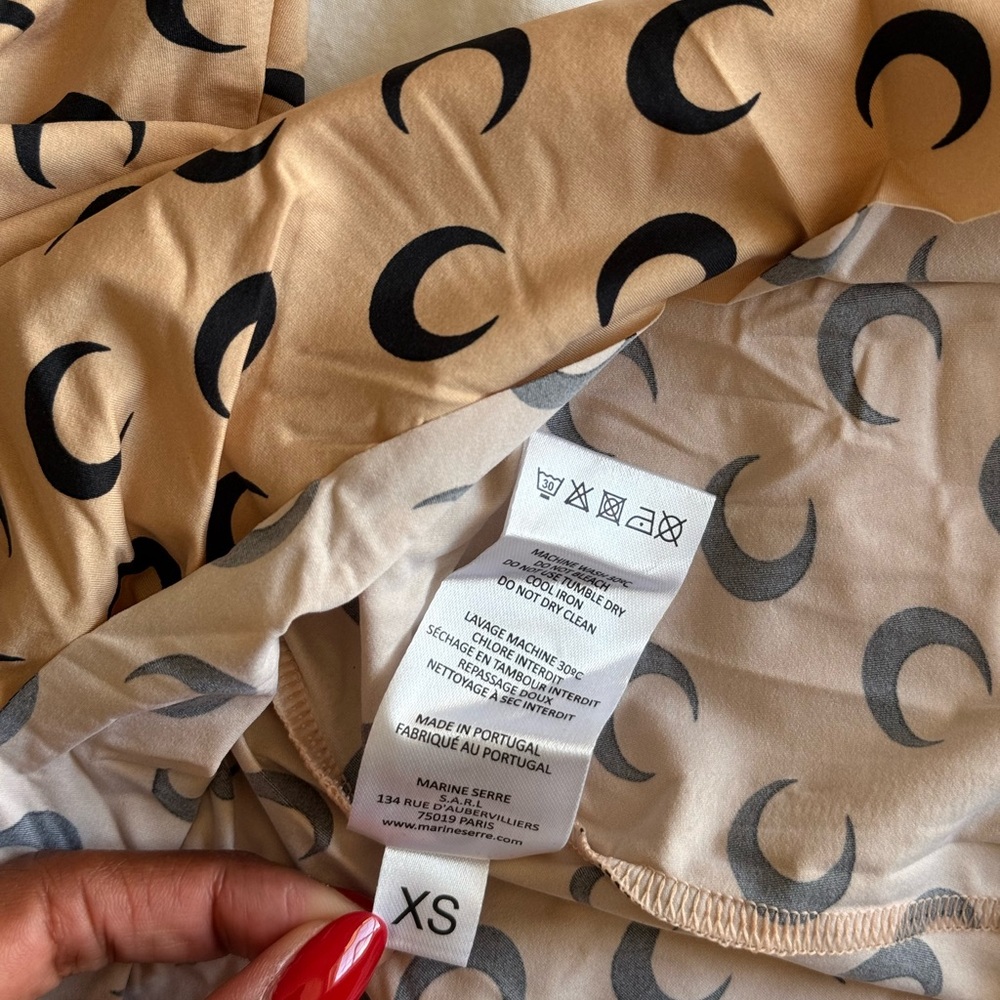 Marine Serre Borderline Second Skin Moon Top XS New - Picture 6 of 7